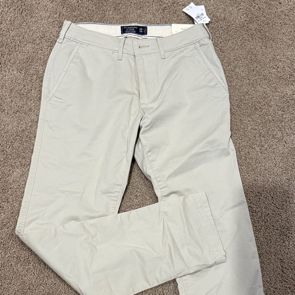 Abercrombie & Fitch Light Khaki Chinos